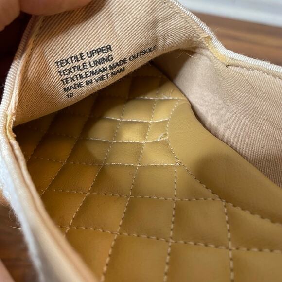 BIRDIES Heron Chai Chevron Woven Flats Cushioned Comfort Bridal Size 10 - Picture 2 of 10